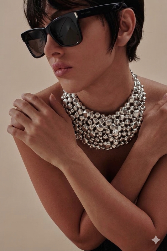 Rocher Argenté Statement Necklace