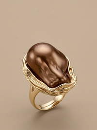Bronze Pearl Ring