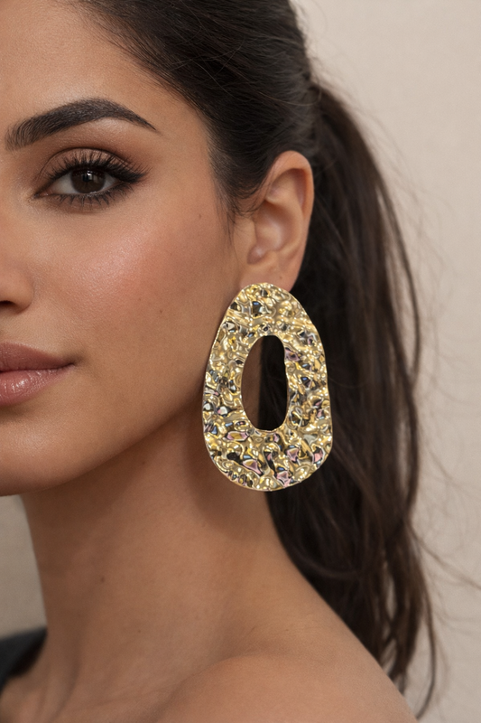 Luxury Gold Stud Earrings