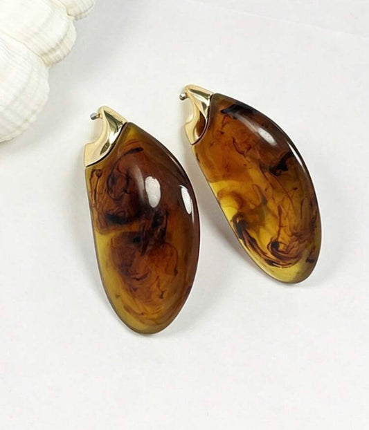 Marron Statement Earrings