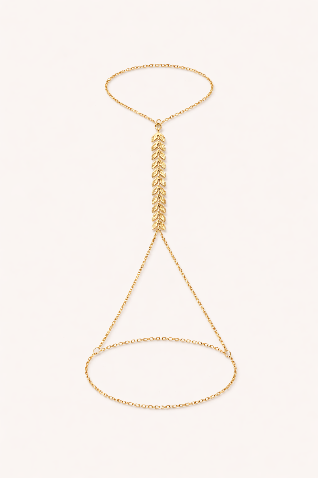 Golden Laurel Hand Chain