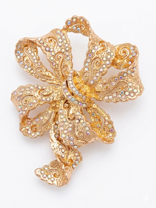 Gilded Gala Brooch