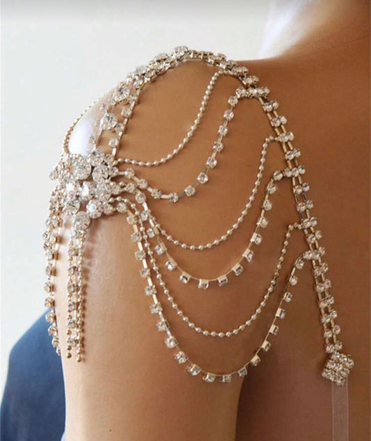 Crystal Web Shoulder Chain