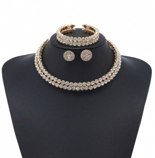 Double Tennis Rhinestone Set