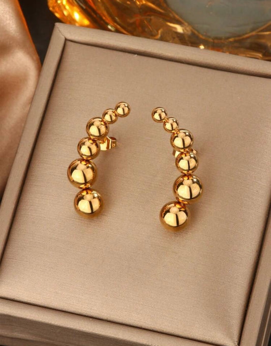 Stylish Pea Shaped Earrings