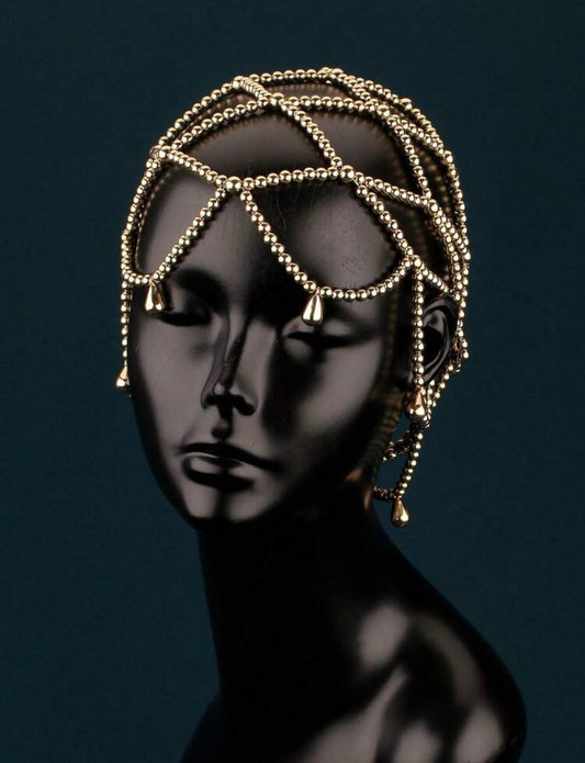 Lily Golden Head Piece