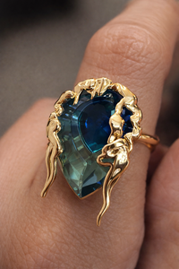 Aqua Aurelia Ring
