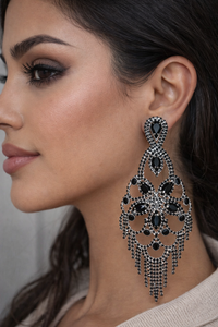 Black Baroque Earrings