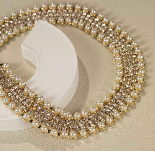 Shiny Double Pearl Necklace