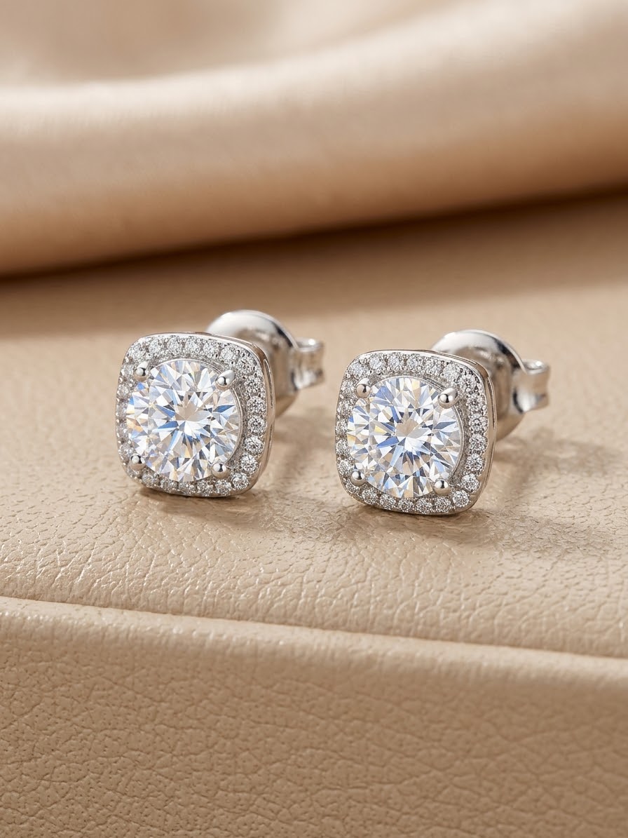 925 Sterling Silver Classic Stud Earrings