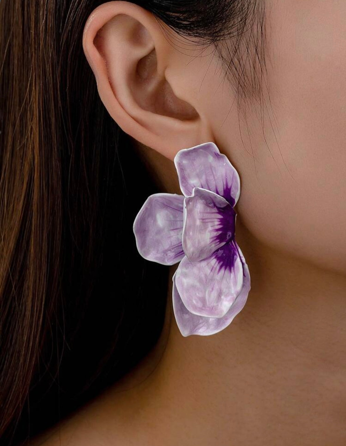 Dahlia Purple Earrings