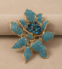 Super Shiny Turquoise Lily Brooch