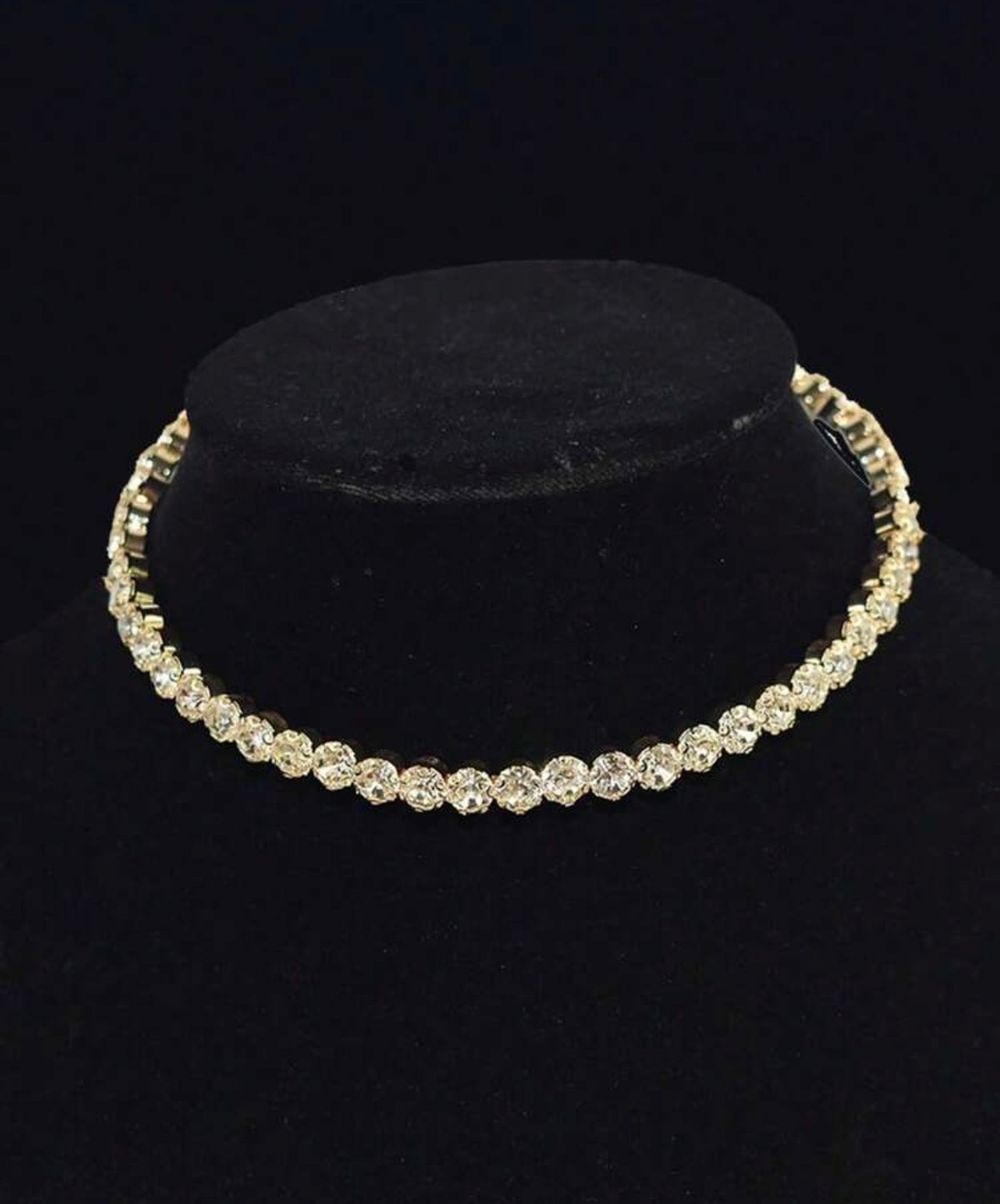 Gold Base Tennis Choker