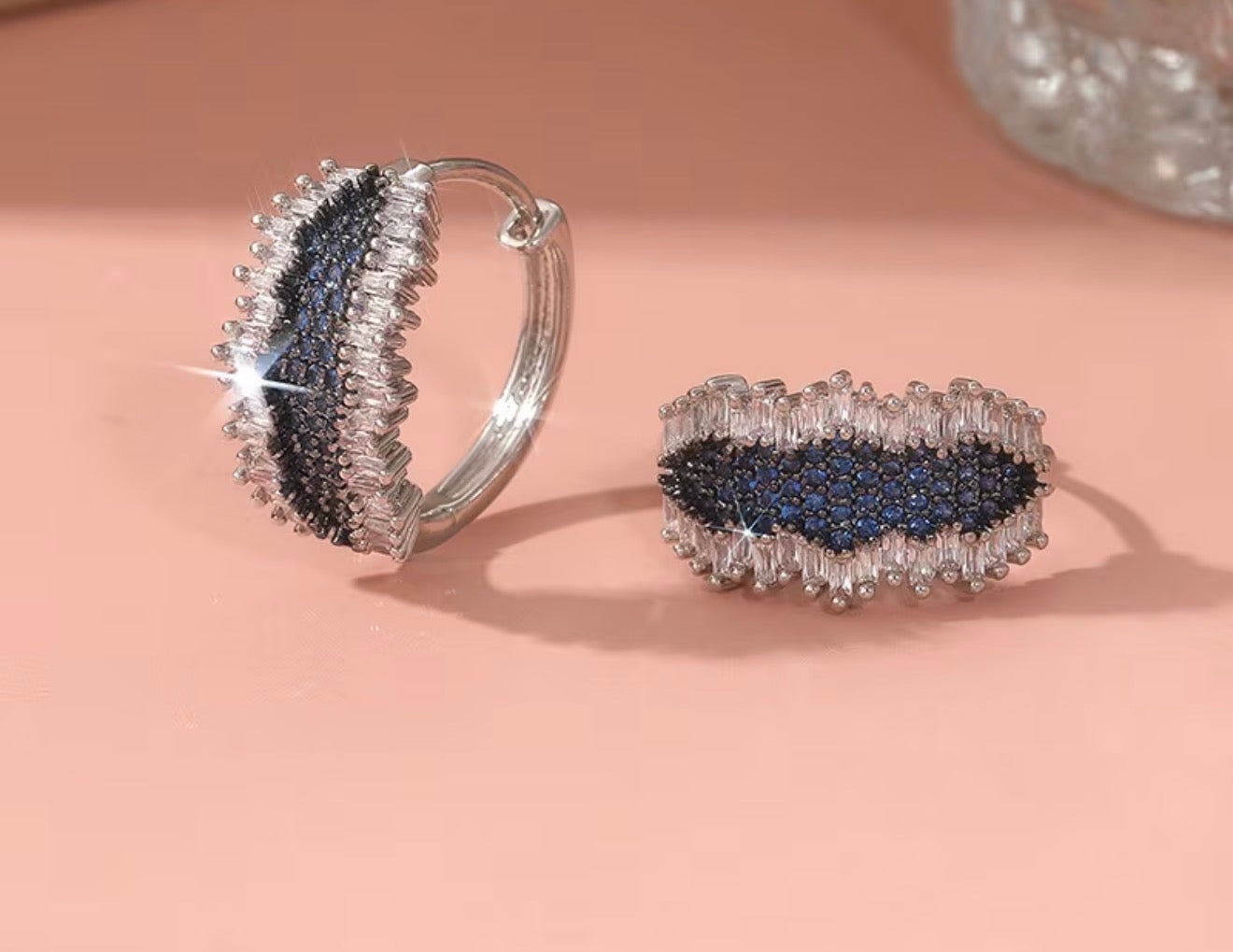 Sapphire Soirée Hoops