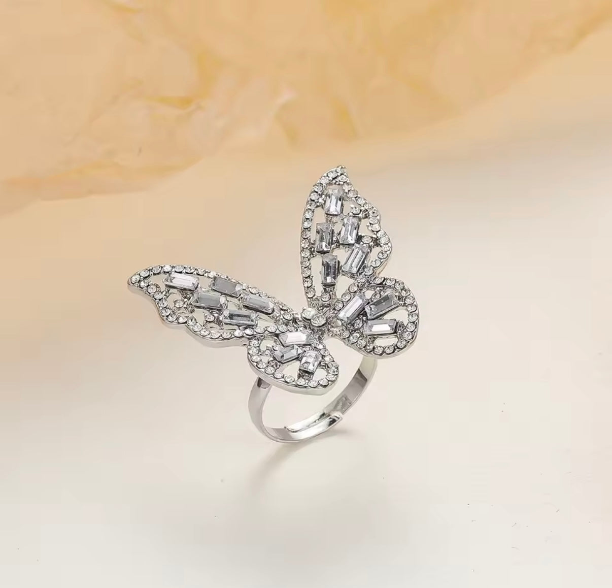 Butterfly Zircon Ring