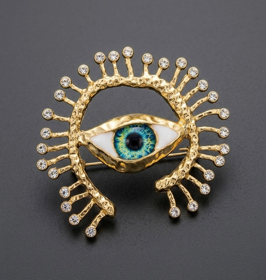 Evil Eye Brooch