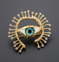 Evil Eye Brooch