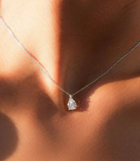 925 Sterling Silver Classic Drop Necklace