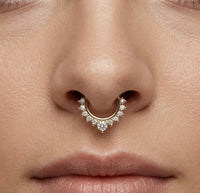 Non Pierced Golden Nose Button