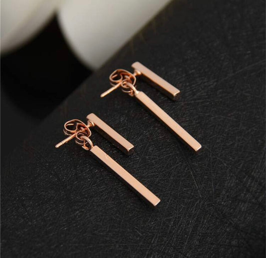 Stylish Rose Gold Earrings