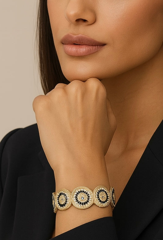 Hollow Out Round Bangle