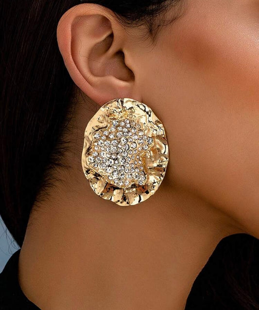 Golden Diamond Earrings