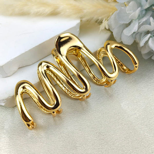 Wave-Shape Claw Clip