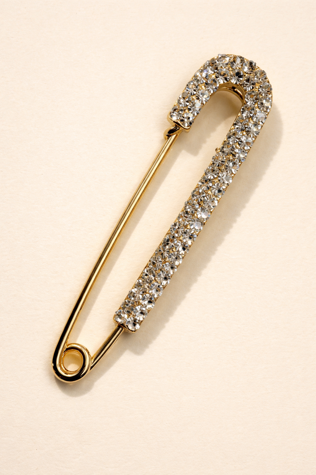 Crystal Lock Brooch