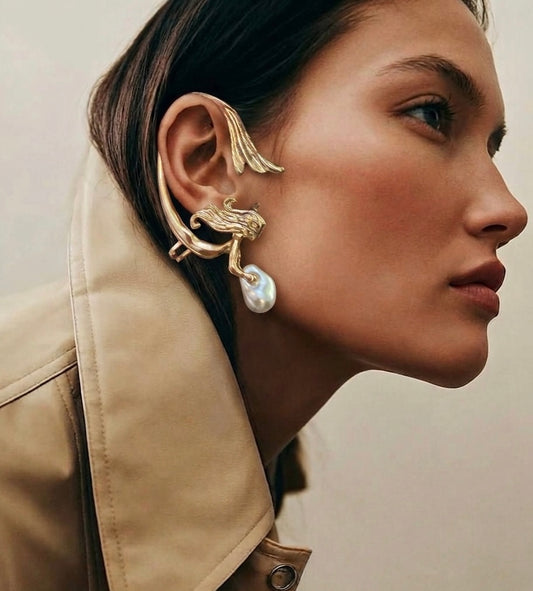 Non Pierced Pearl Ear Cuff