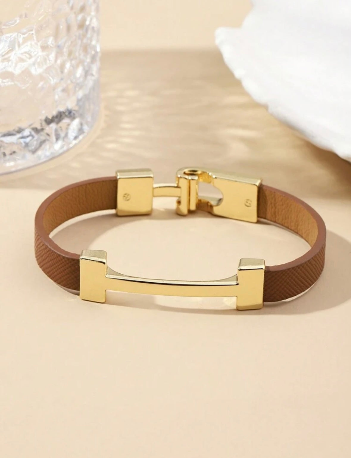 H Leather Bracelet