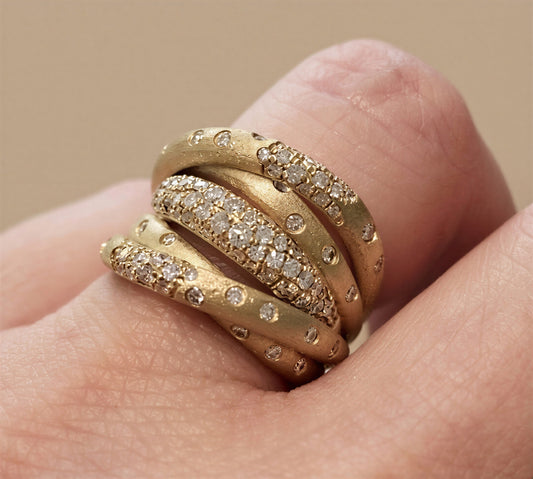 Aura Sculpted Statement Ring
