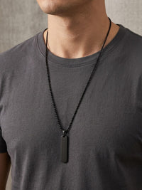 Stainless Steel Noir Man Necklace