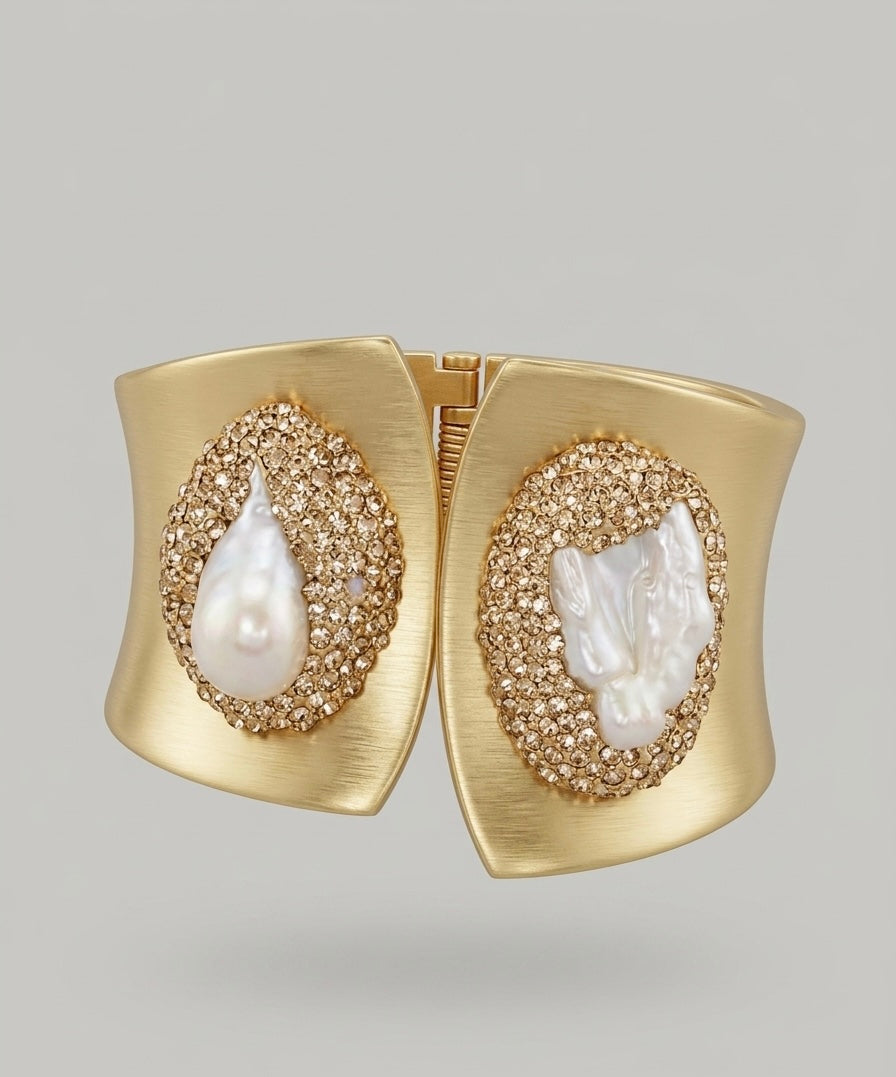 Perle Précieuse Statement Cuff Bracelet