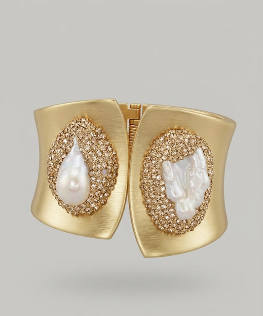 Perle Précieuse Statement Cuff Bracelet