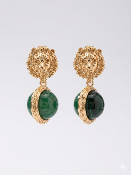 Emerald Dangling Earrings