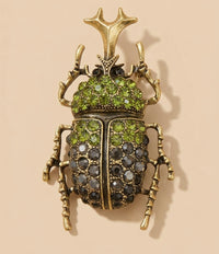 Green Beetle Brooch