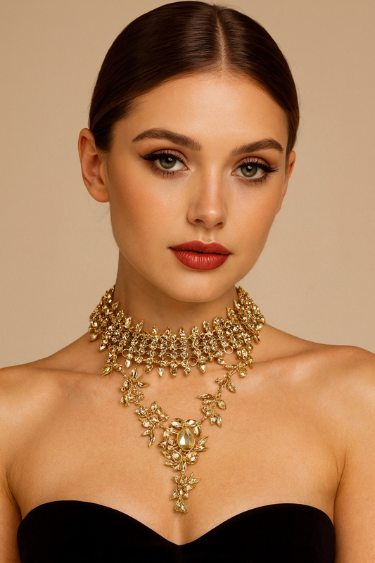 Champagne Crown Necklace