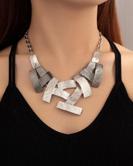 Charbon Silver Necklace