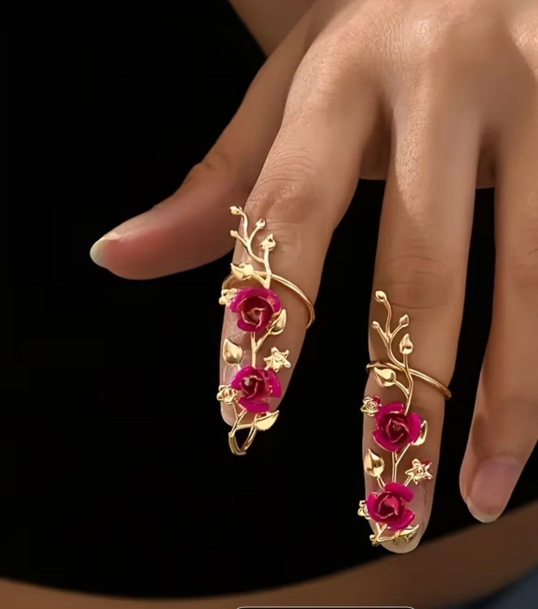 Flowery Tip Toe Ring