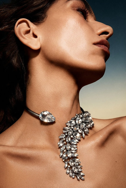 Cascade de Cristal Statement Necklace