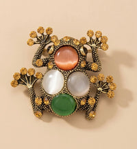Grenouille Colorée Brooch
