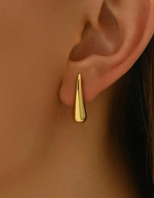 Slim Water Drop Earrings