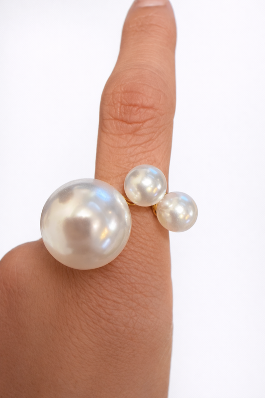 Open Pearl Ring
