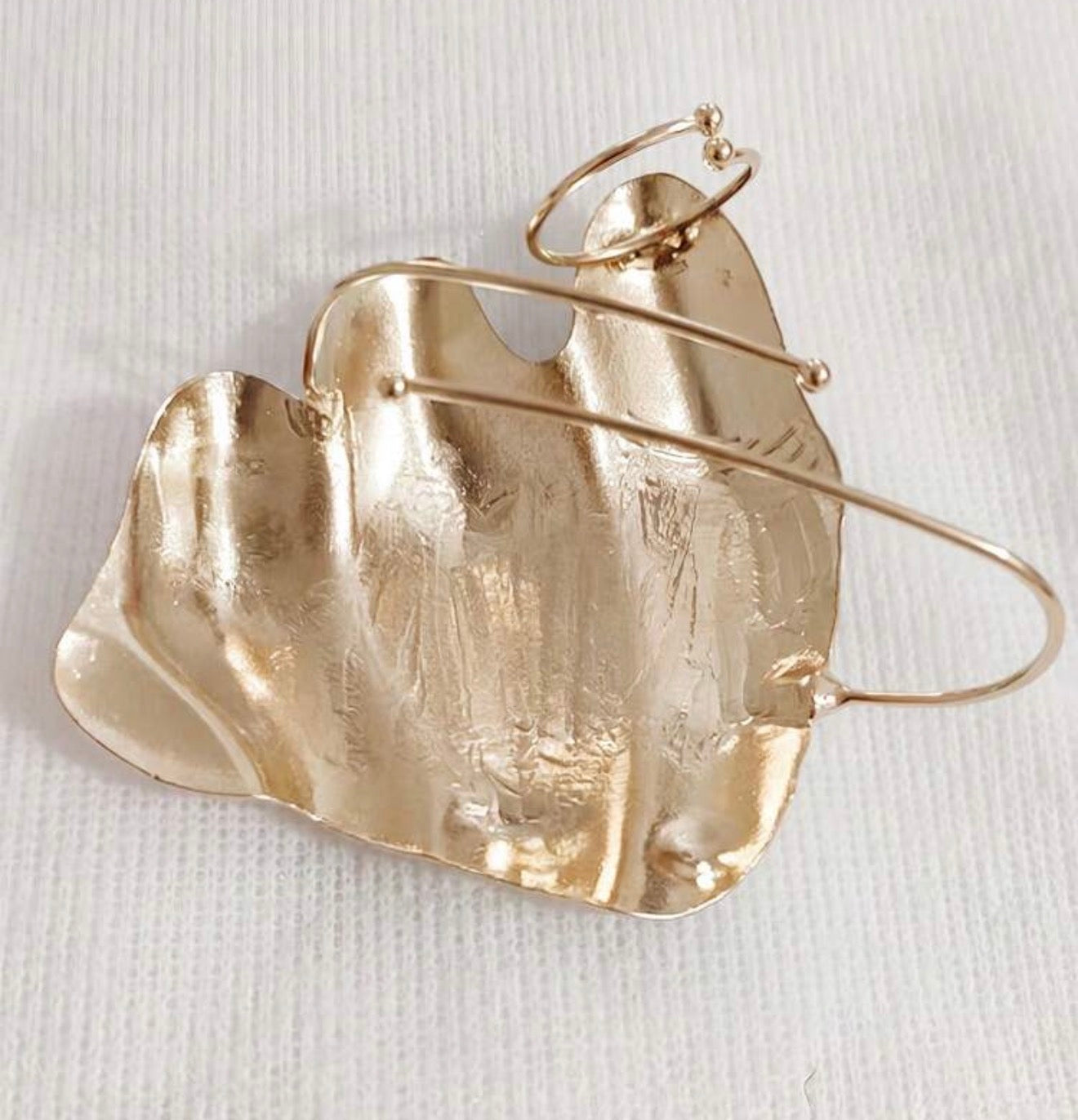 Silver/Gold Matt Statement Hand Shield