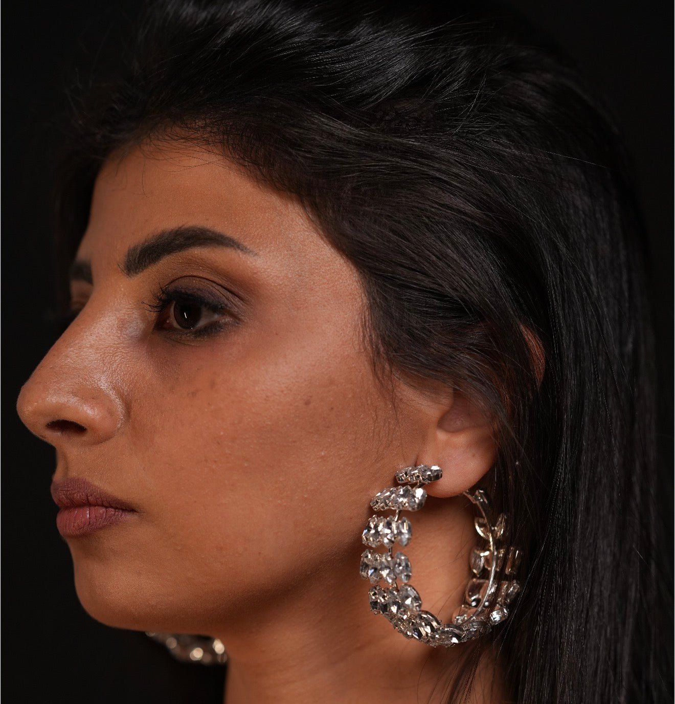 Crystal Leaves Earrings