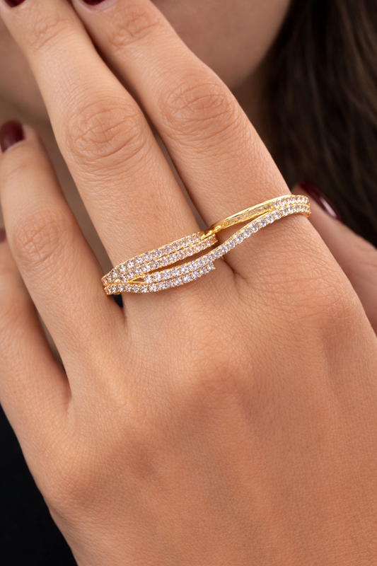 Double Love Line Ring