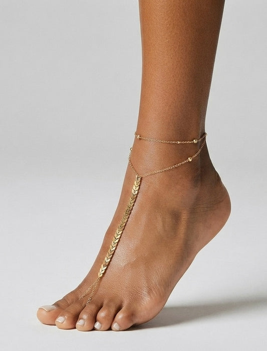 Golden Laurel Anklet/Hand Chain