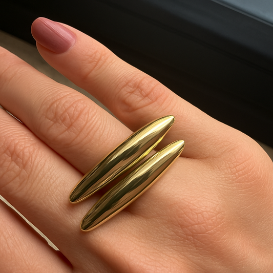 Two Line Minimalist Ring