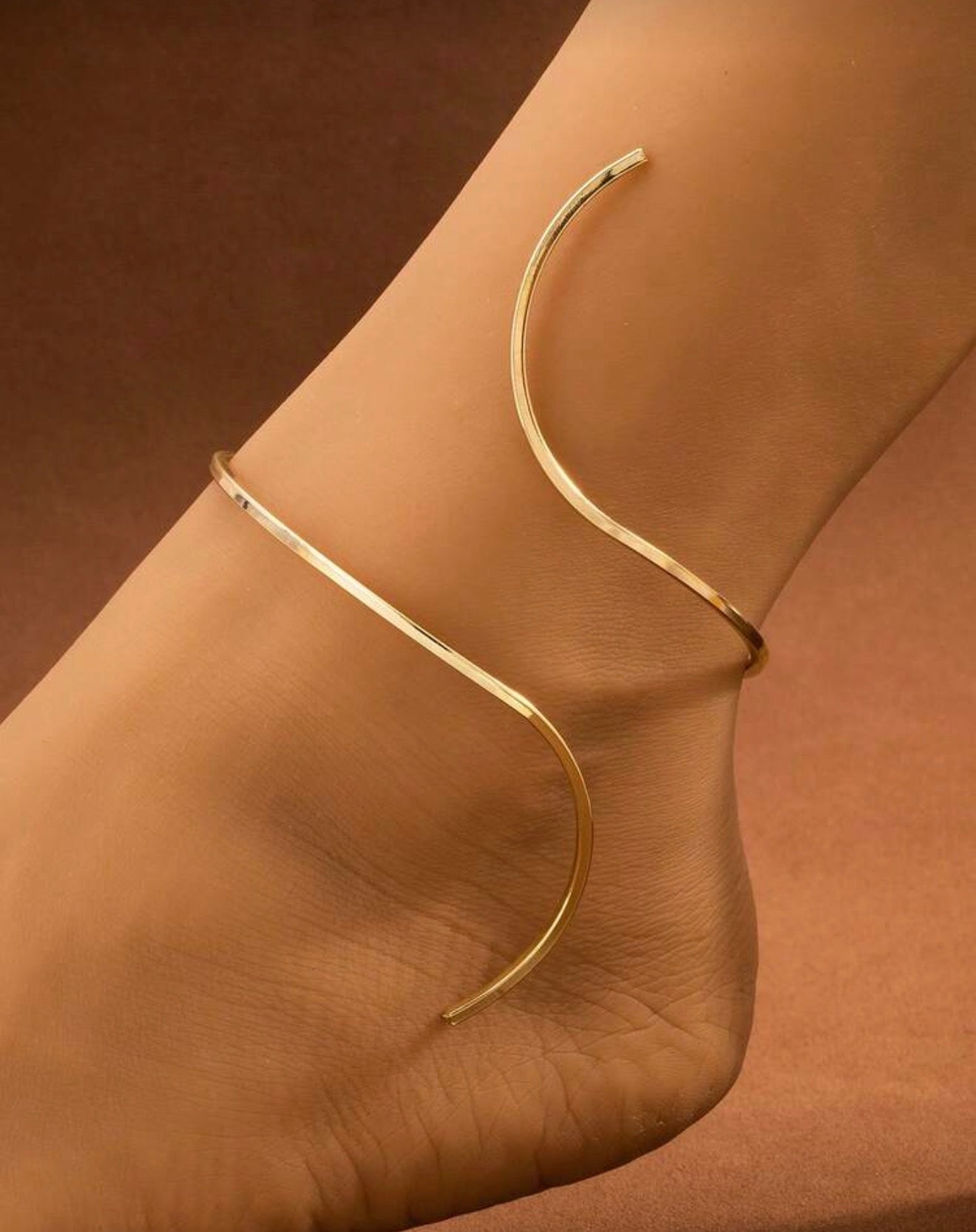 Golden Snake Anklet