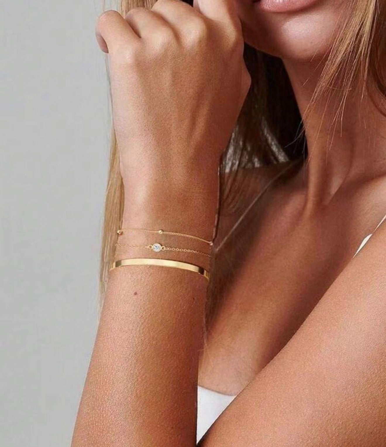 Minimalistic Lily Bracelet Set